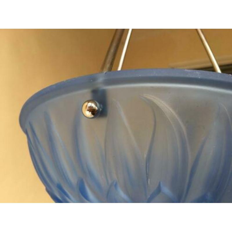 Blauw Lamp Hanglamp Plafondlamp Schaallamp Art Deco