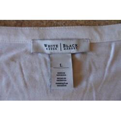 white house black market overslag top L wit