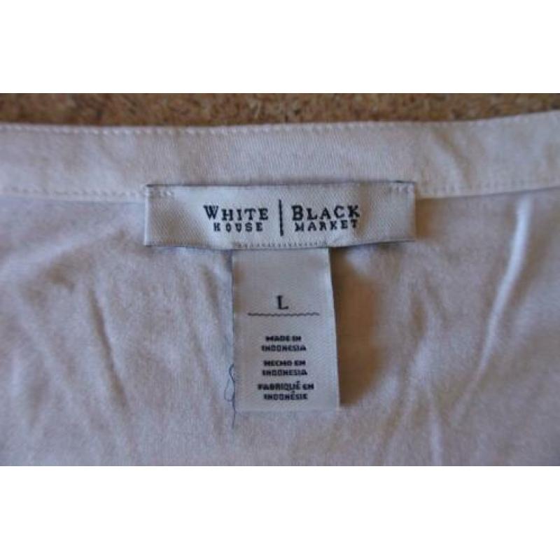white house black market overslag top L wit