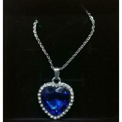 Ketting titanic hart met swarovski steentjes