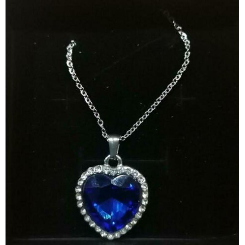 Ketting titanic hart met swarovski steentjes