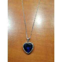 Ketting titanic hart met swarovski steentjes