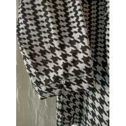 Sandwich - top zwart wit viscose Maat 42