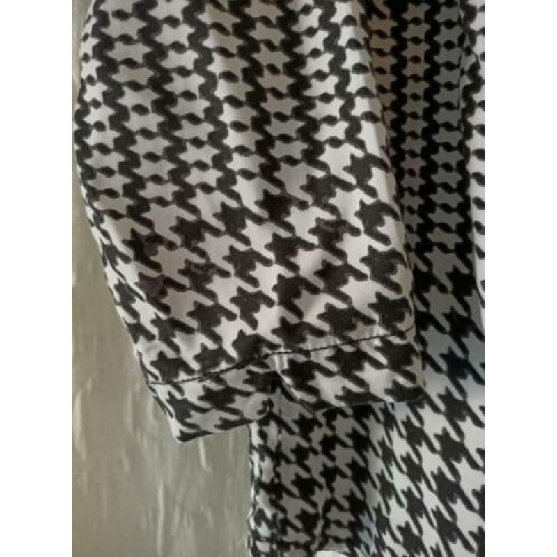 Sandwich - top zwart wit viscose Maat 42