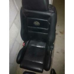 Leren stoelen alfa spider