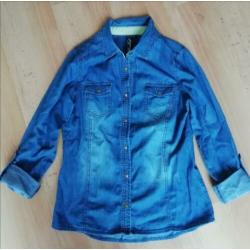 Spijkerblouse (Cool cat) Z.g.a.n maat L
