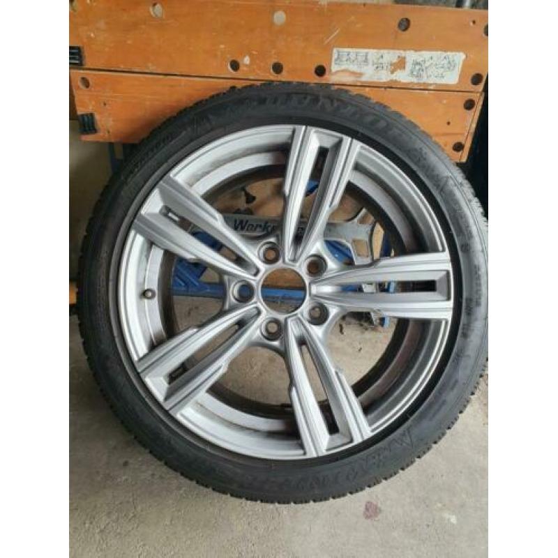 BMW 1-serie Dunlop Wintersport 5 banden+velgen(set van 4)