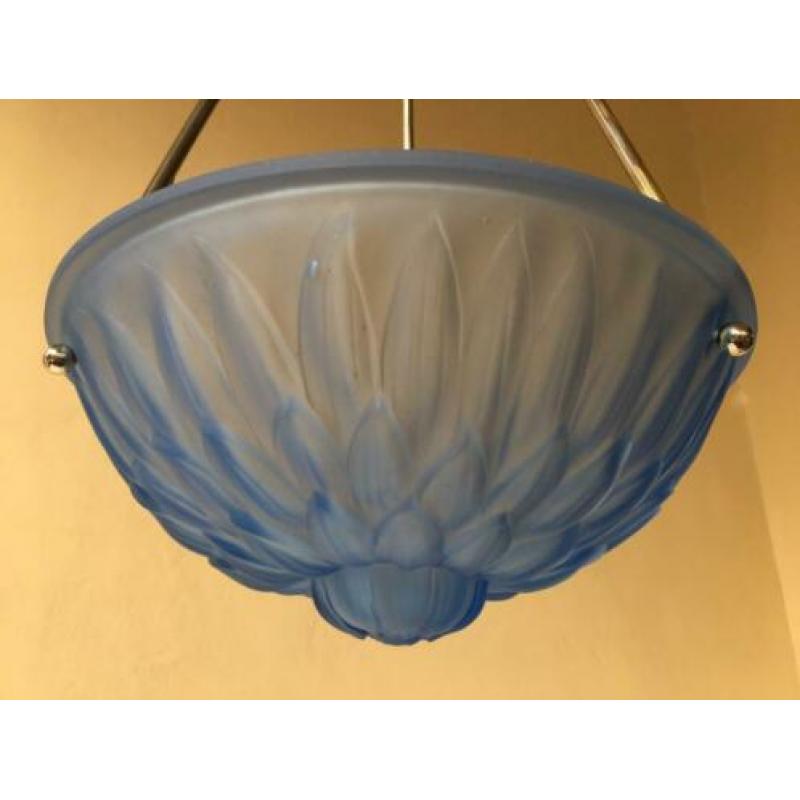 Blauw Lamp Hanglamp Plafondlamp Schaallamp Art Deco