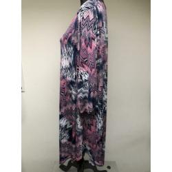 Superleuke roze/blauwe tuniek streepjesprint MAGNA 56/58