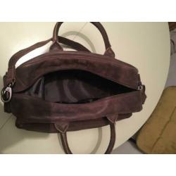 Lederen luiertas Micmagbag
