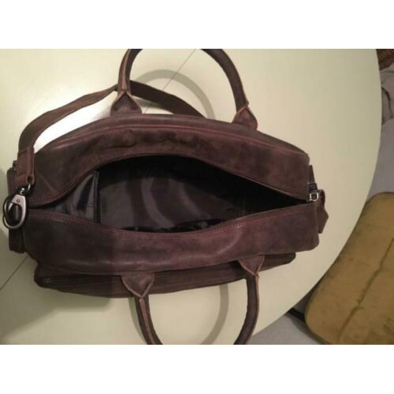 Lederen luiertas Micmagbag