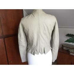 Zara woman leren jasje beige mt s