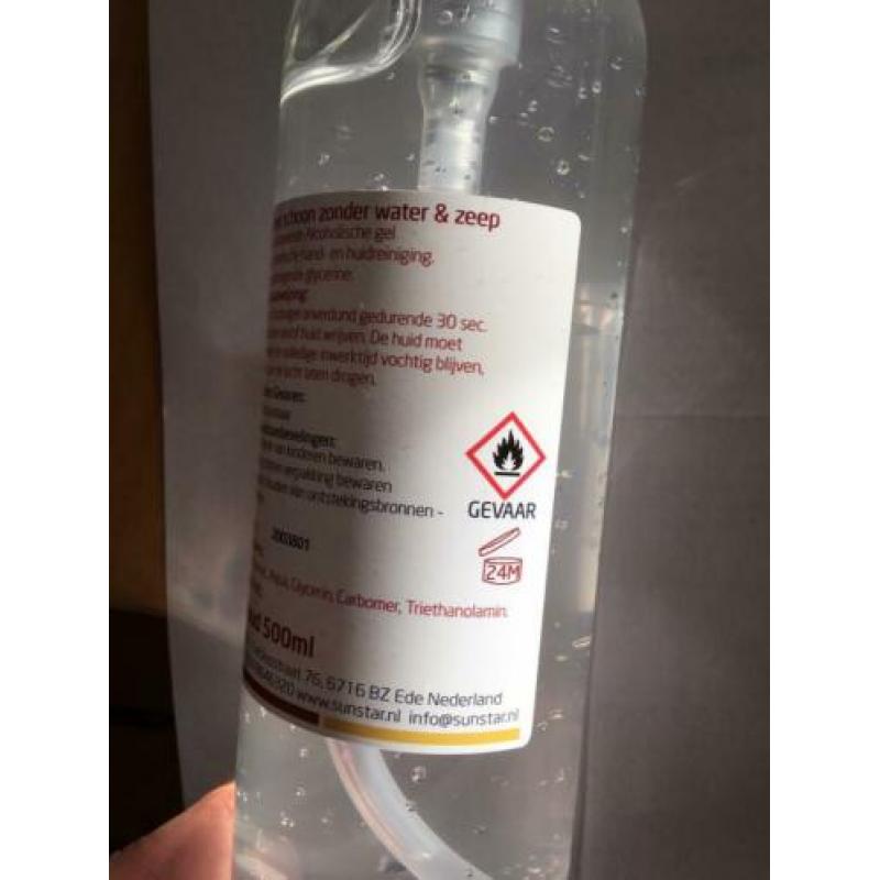 Te koop handpompje alcohol handgel 500 ml