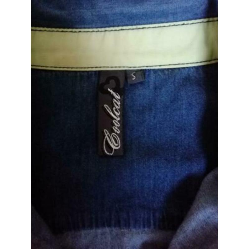 Spijkerblouse (Cool cat) Z.g.a.n maat L