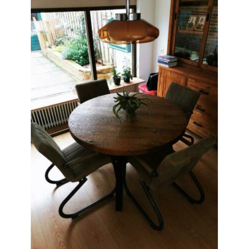 Ronde eiken tafel 120cm
