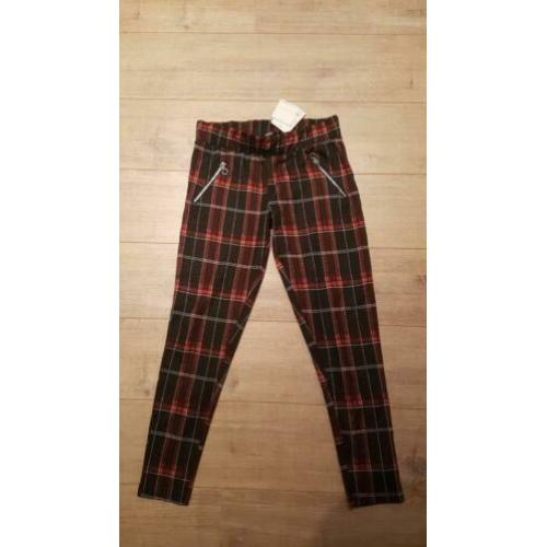Nieuwe geruite broek Page maat M met kaartjes