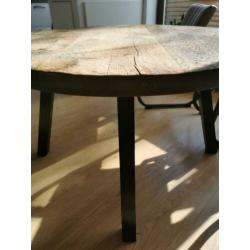 Ronde eiken tafel 120cm
