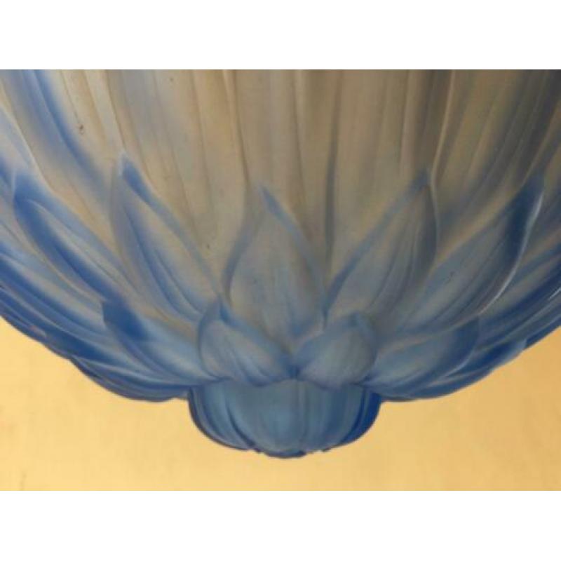 Blauw Lamp Hanglamp Plafondlamp Schaallamp Art Deco