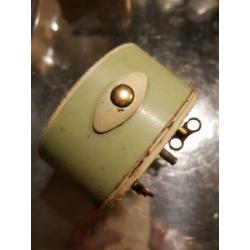 Mintgroene jaren '50 wekker van Junghans
