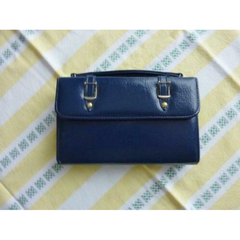 chique nieuwe avondtas enveloppe tas blauw