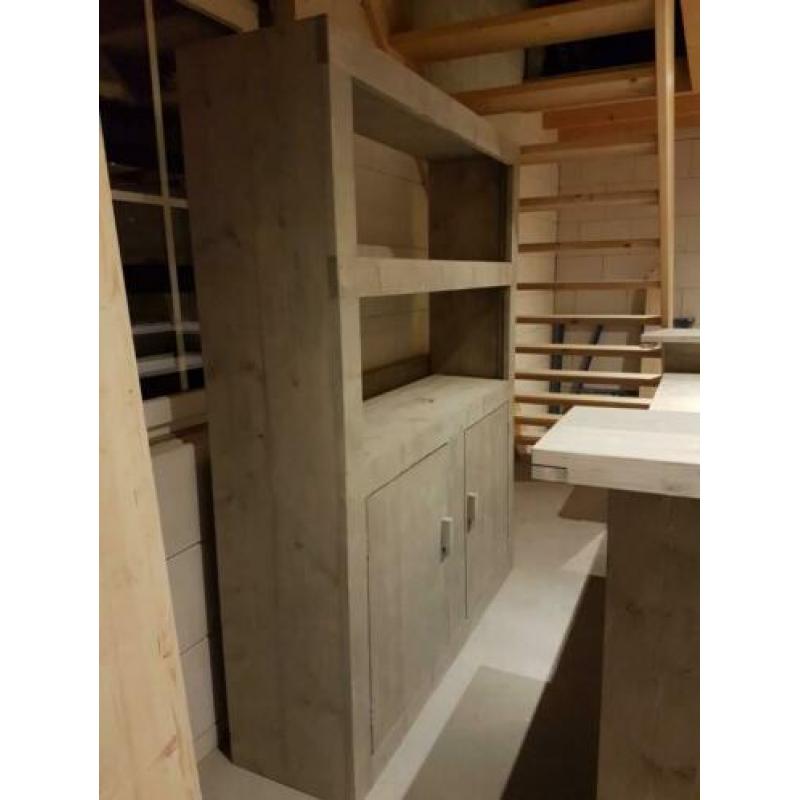 steigerhout wandkast slaapkamer, mancave, bar