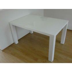 Eettafel wit hoogglans 4-personen vier personen tafel