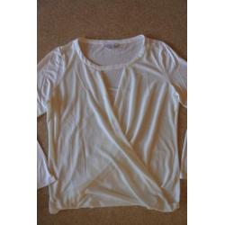 white house black market overslag top L wit