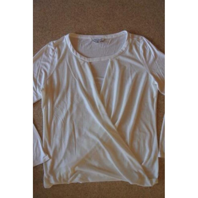 white house black market overslag top L wit