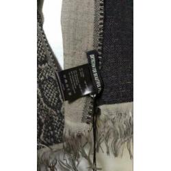 Nieuwe sjaal van Drykorn, zwart / taupe snake