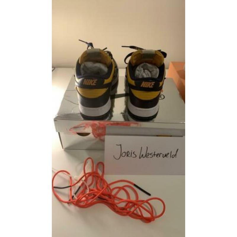 Off white dunk Michigan size 9.5 9/10 eu 43