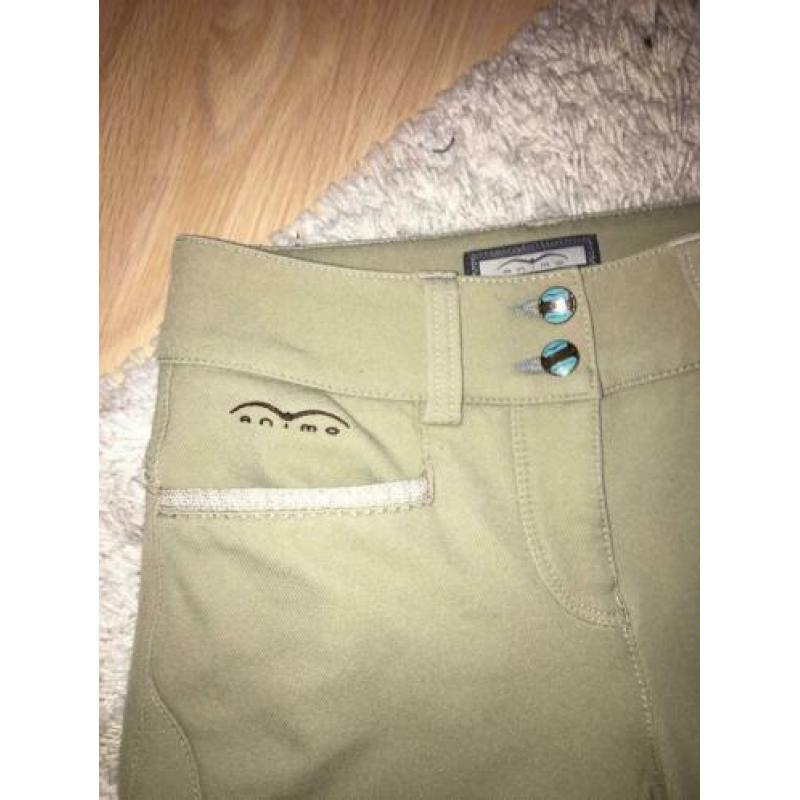 Beige Animo rijbroek maat XS