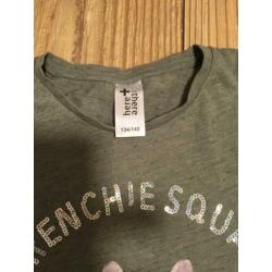 Leuk setje (longsleeve en rokje) maat 134/140