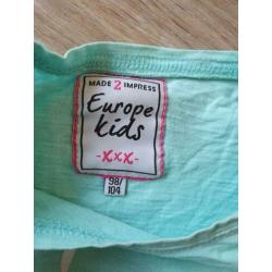 Shirt europe kids maat 98 / 104