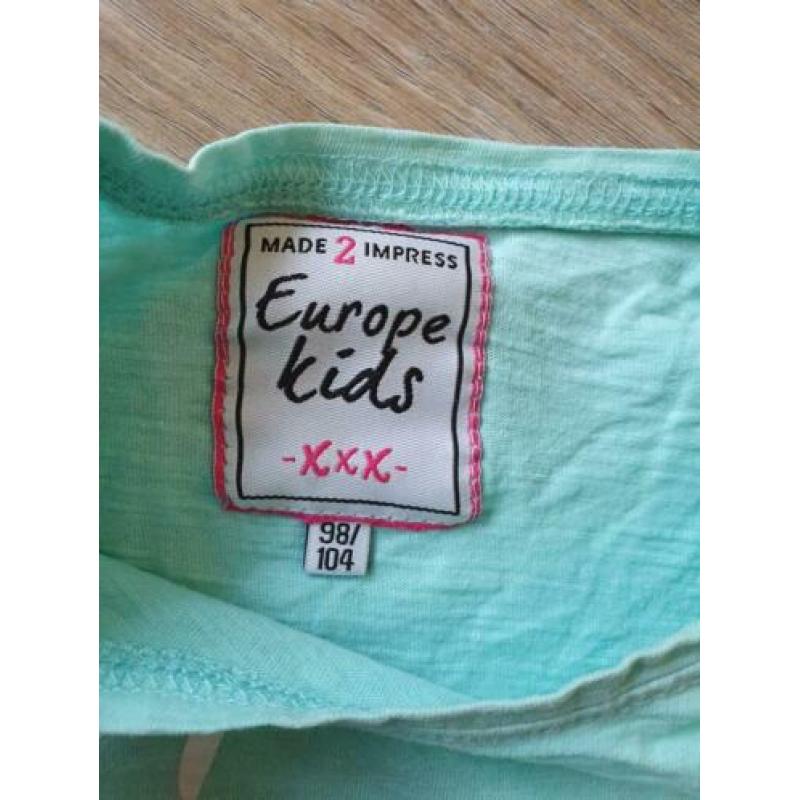 Shirt europe kids maat 98 / 104