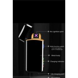 Dual arc windproof lighter