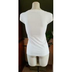 NIEUW gaaf wit RELISH tshirt mt S 36, witte, t shirt, print