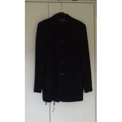 Prachtig lang colbert St Emile 96% coolwool 4 % elastan