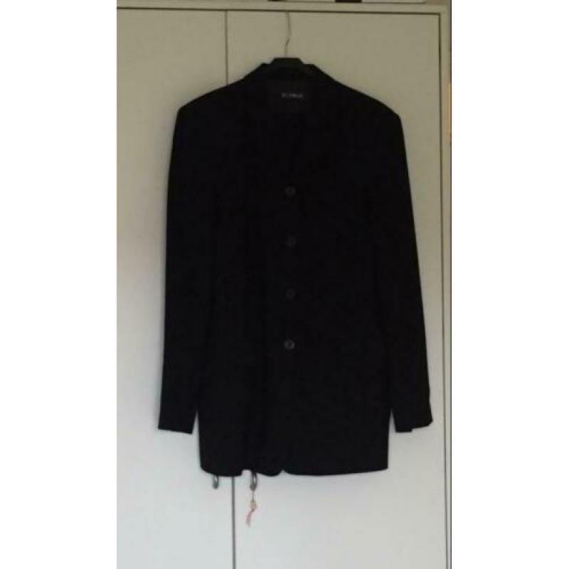 Prachtig lang colbert St Emile 96% coolwool 4 % elastan