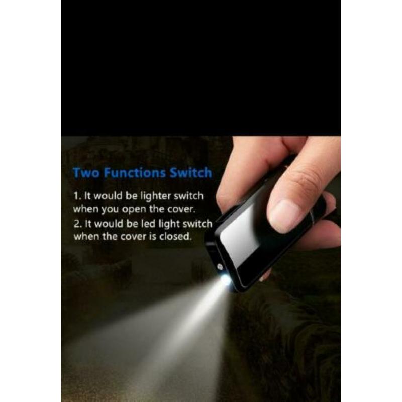 Dual arc windproof lighter