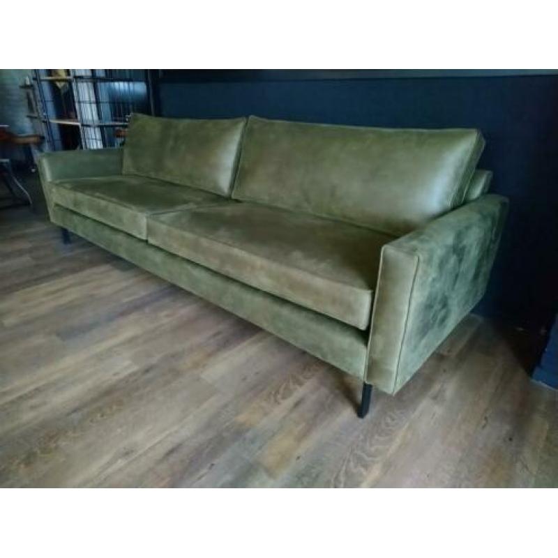4-zits bank Tess mos groen zitbank 260 cm topkwaliteit