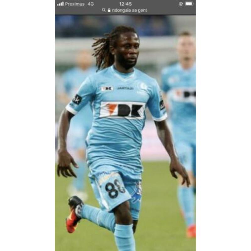 Matchworn shirt AA Gent Match Worn Dieumerci Ndongala JPL