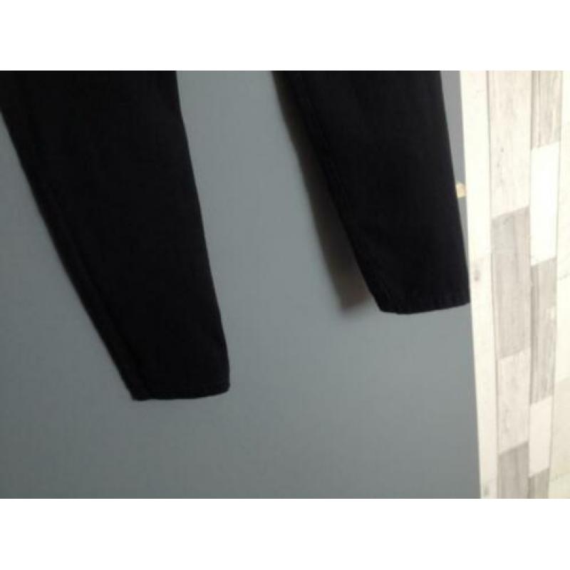 zwart ckh high waist lange legging+achterkant ritsje maat s