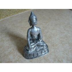 verzilverde Boeddha uit Nepal