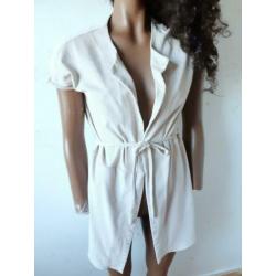 stoere stijlvolle jurk vest STROKE suède mt 36