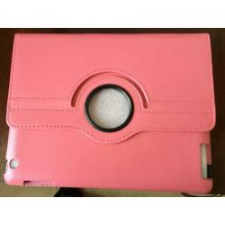 iPad roterende roze cover pui leer