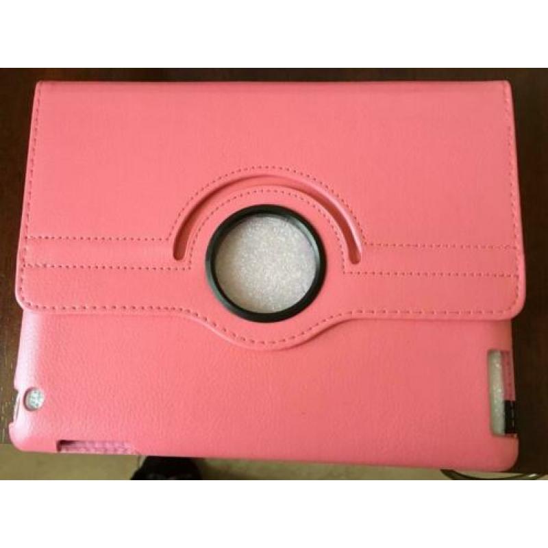 iPad roterende roze cover pui leer