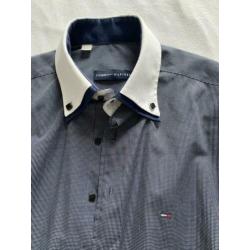 Heren overhemd Tommy Hilfiger met witte board maat S/M
