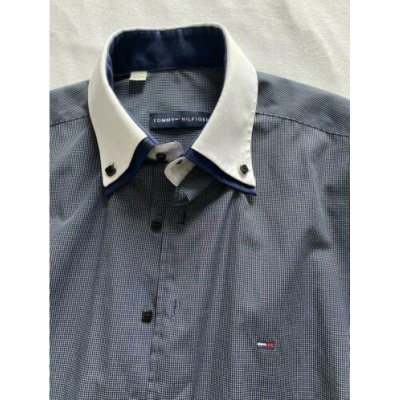 Heren overhemd Tommy Hilfiger met witte board maat S/M