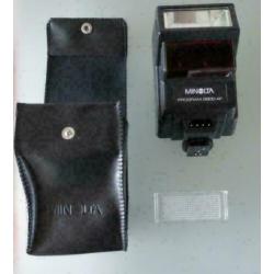 Minolta program 2800 AF met zwarte hoes etui