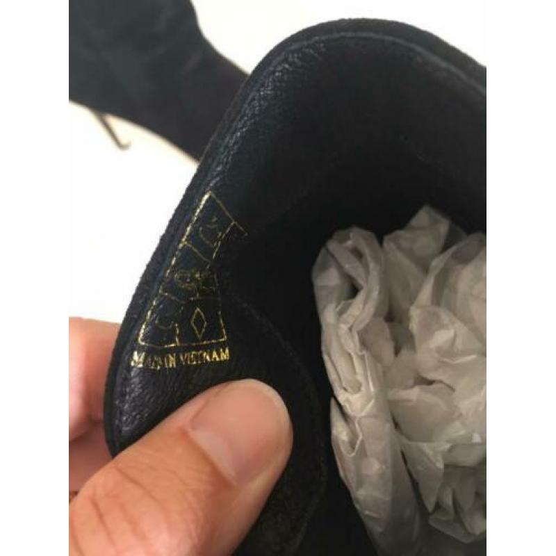 ZGAN: Kiomi suede zwarte laarsjes mt 38